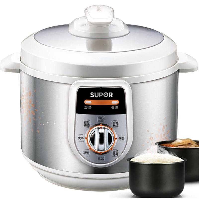 苏泊尔(SUPOR) 电压力锅 CYYB60YA10-110(SN) 微电脑式 双胆