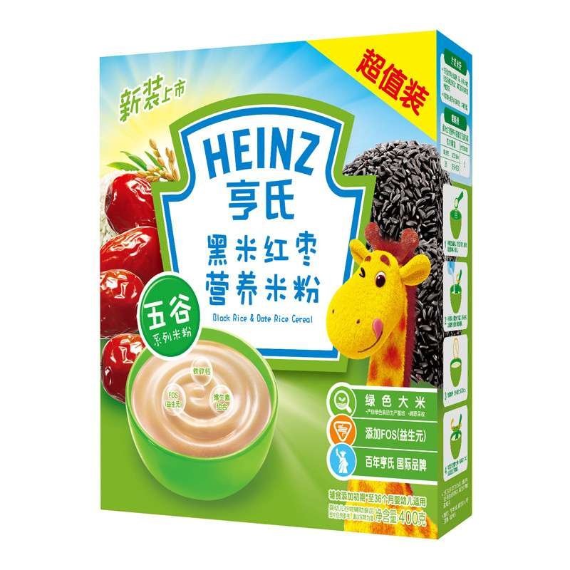 Heinz亨氏黑米红枣营养米粉400g