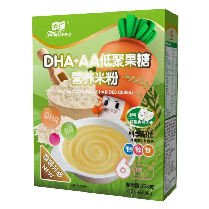 方广DHA+AA低聚果糖营养米粉228g