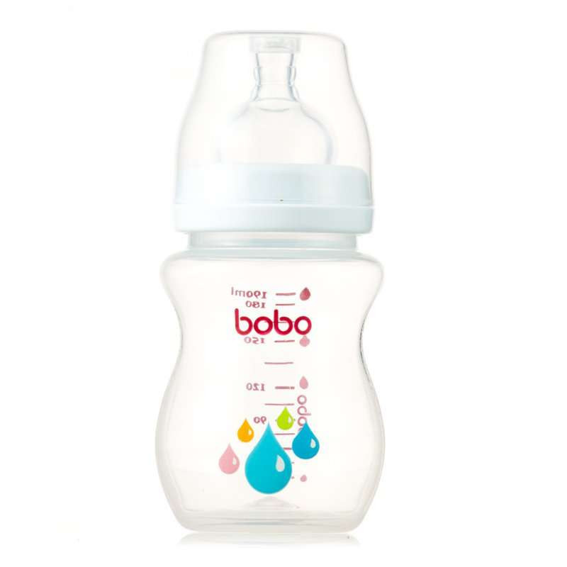 bobo乐儿宝新型塑料宽口奶瓶190ml慢流量BP335