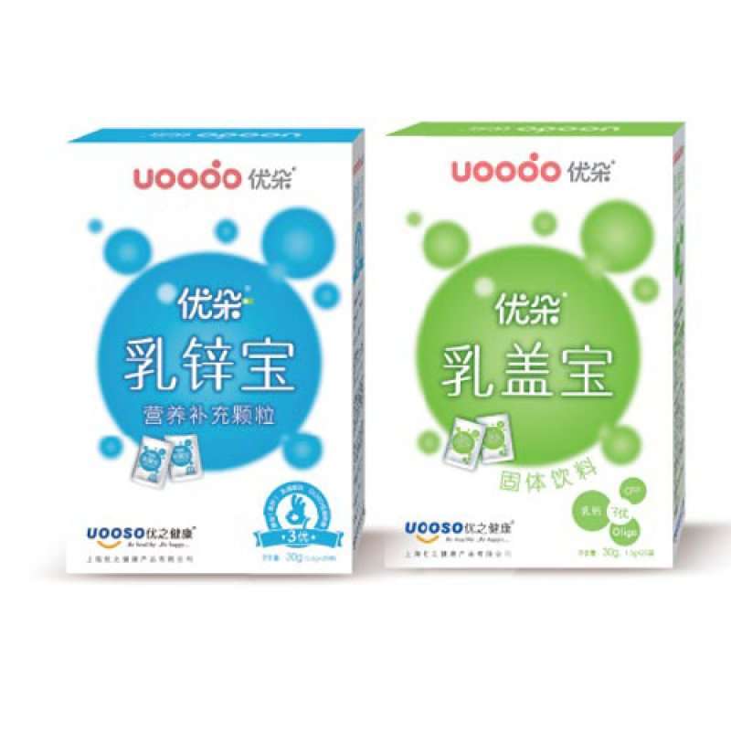 优朵乳锌宝营养补充颗粒20袋+乳盖宝冲剂20袋