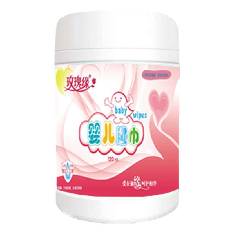 玫瑰缘婴儿湿巾120片*2桶
