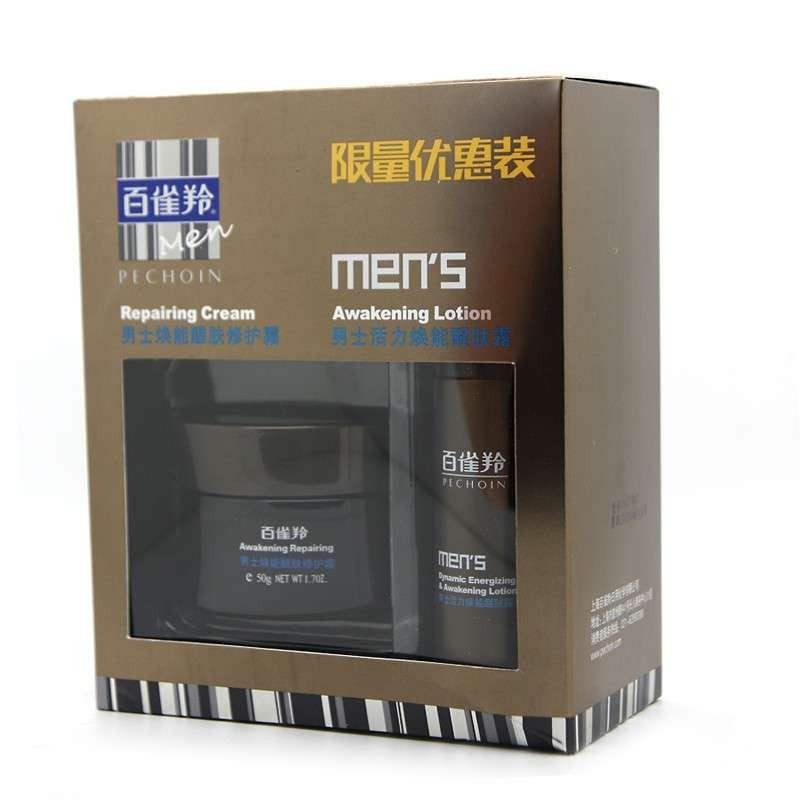 百雀羚男士焕能醒肤修护霜+醒肤露50g+35g