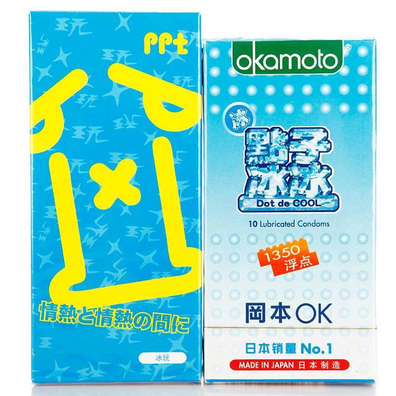 冈本点子冰冰10片装+冰玩7片
