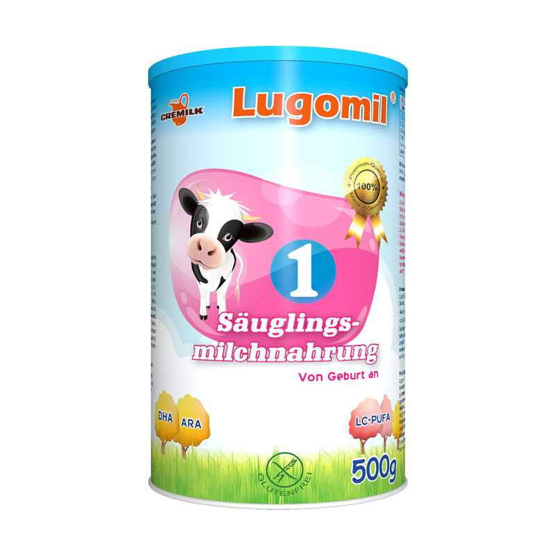 露恩迪(lugomil)1段(0-6个月)婴儿配方奶粉500g罐装 德国原装进口