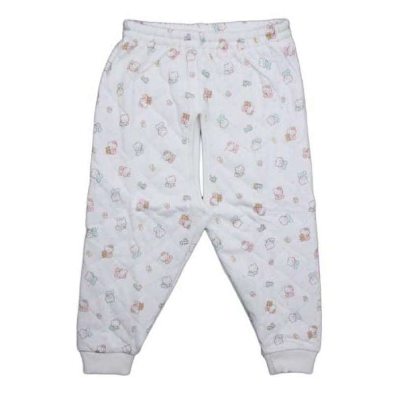 HelloKitty印花夹棉白色开裆裤1岁