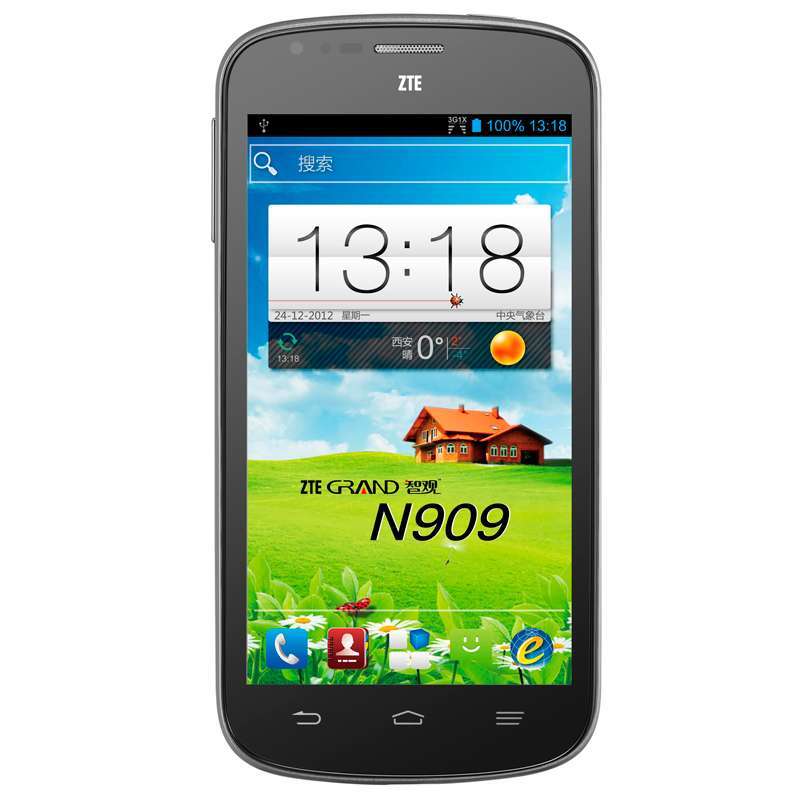 ZTE/中兴 安卓智能手机 N909 (云绢黄)(电信3G)