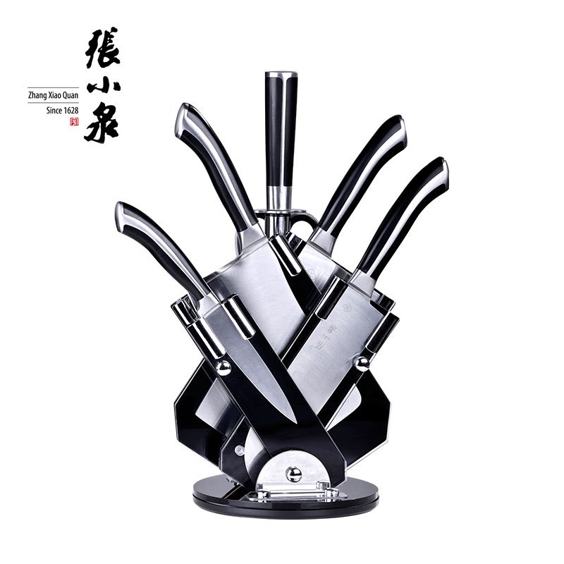 张小泉（Zhang Xiao Quan）比翼双飞厨房套刀 七件套装刀具 不锈钢菜刀DC0147