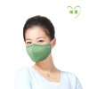 绿盾 抗菌防尘防霾棉布口罩 舒适保温型果绿M 纸盒装