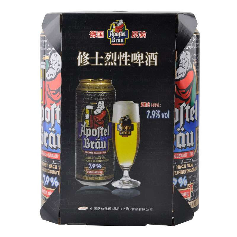 爱士堡 EICHBAUM修士烈性啤酒500ml（4听装）