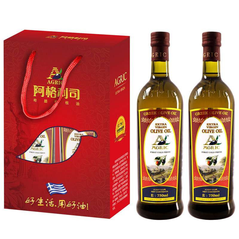 阿格利司特级初榨橄榄油750ml*2 礼盒装