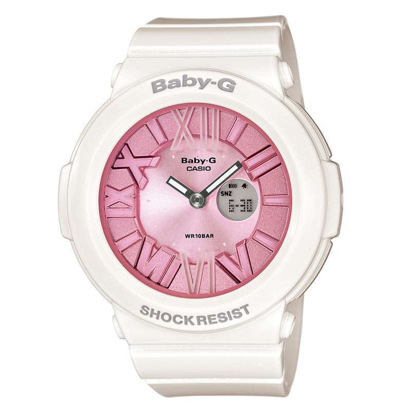 【官方旗舰店 】卡西欧BABY-G系列BGA-161-7B2DR多功能夜光女表
