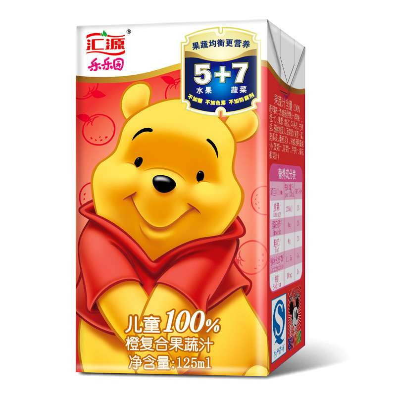 汇源儿童果蔬汁(橙混合口味)125ml*4