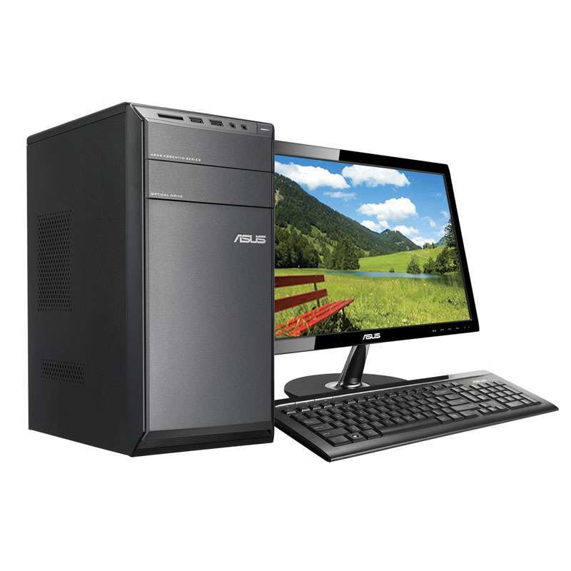 华硕(ASUS) CM6331 19.5英寸 台式电脑(G2030 4G 500G 1G 独显 DOS 银灰色)