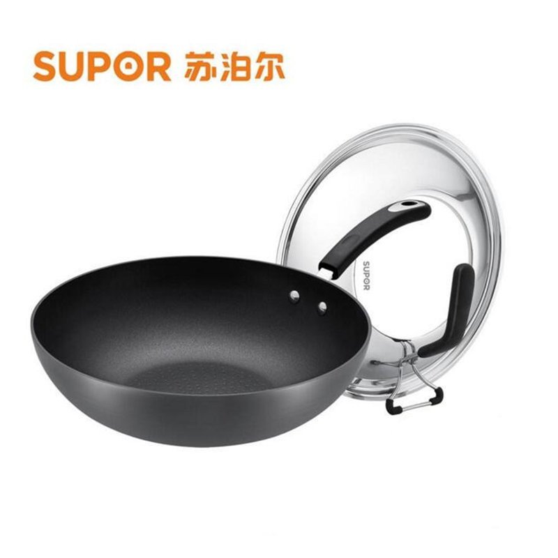 苏泊尔（Supor）PC30Z1经典不粘无油烟炒锅炒菜锅30CM电磁炉燃气通用