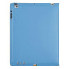 Maclove苹果附件ipad4艾维保护套(含膜)蓝色M1156（YIGOU）