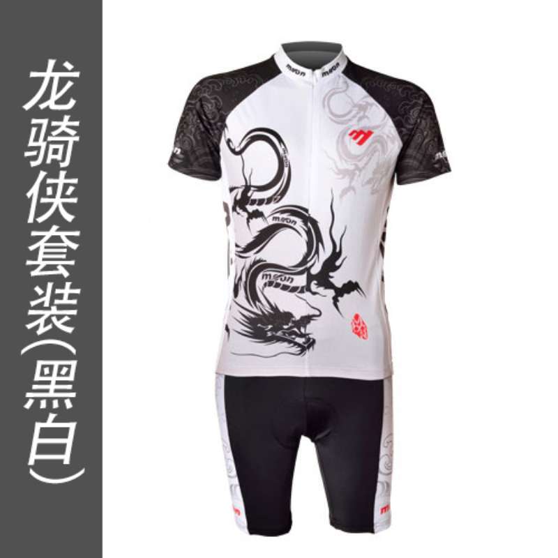 骑行服饰男款短袖QX-13B-M黑白色
