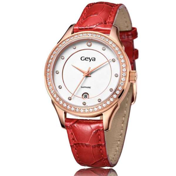 格雅geya时尚水钻女表g07009lhwr