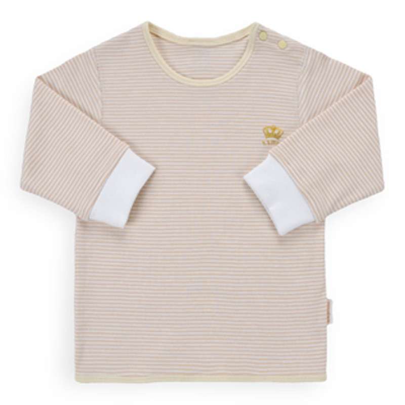 丁巴王子 2015春季新款男女全棉婴幼儿宝宝纯棉衣服内衣秋衣肩开扣