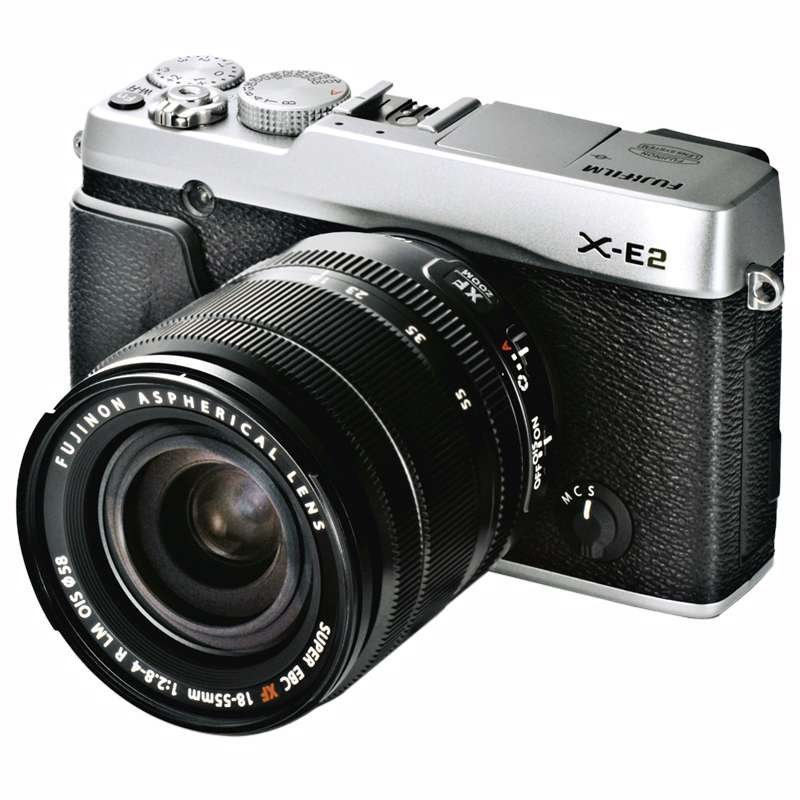 富士(FUJIFILM) X-E2+(XF18-55MM镜头) 微型单电套机 银色
