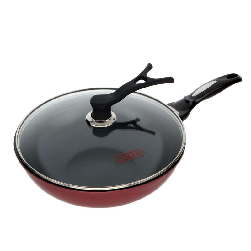 COREN 30cm珠光粉陶瓷涂层不粘炒锅TC-0030P