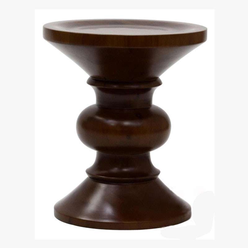 霍客森 Eames stool 伊姆斯茶几实木角几边几 经典木凳 胡桃木桌 B款