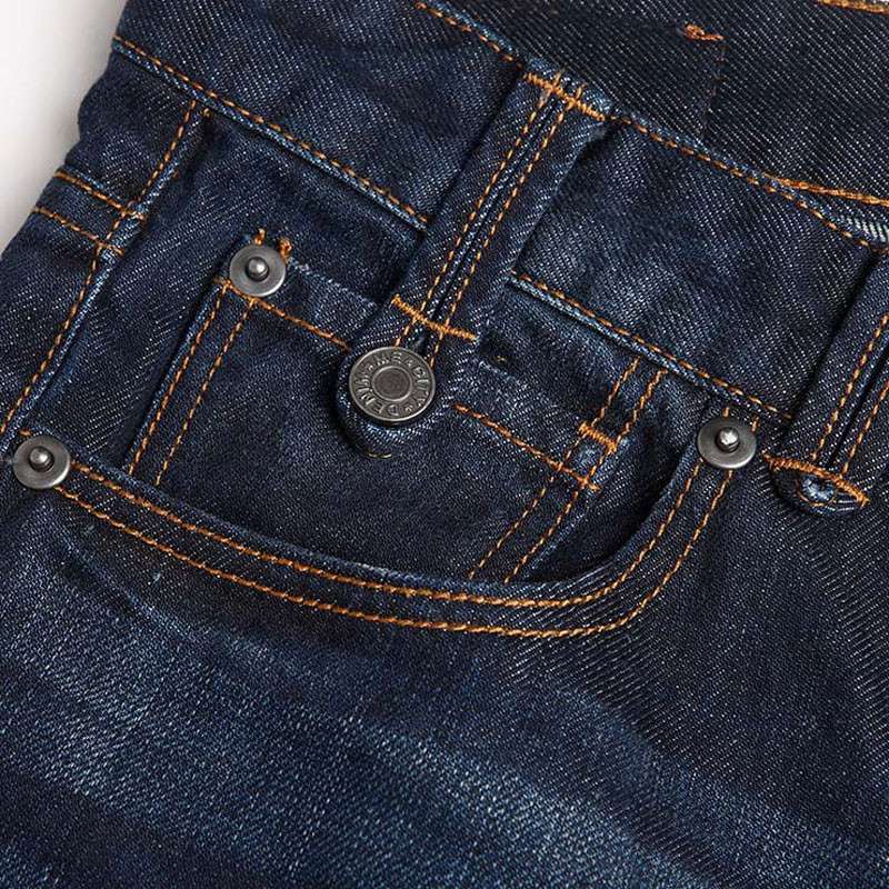 me&city男装细裤袢舒适小脚牛仔长裤556478 中蓝色 165/72a