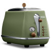 德龙(DeLonghi) CTO2003（橄榄绿）家用复古系列多士炉 全自动烤面包机 早餐烤吐司机 配防尘盖 2片式