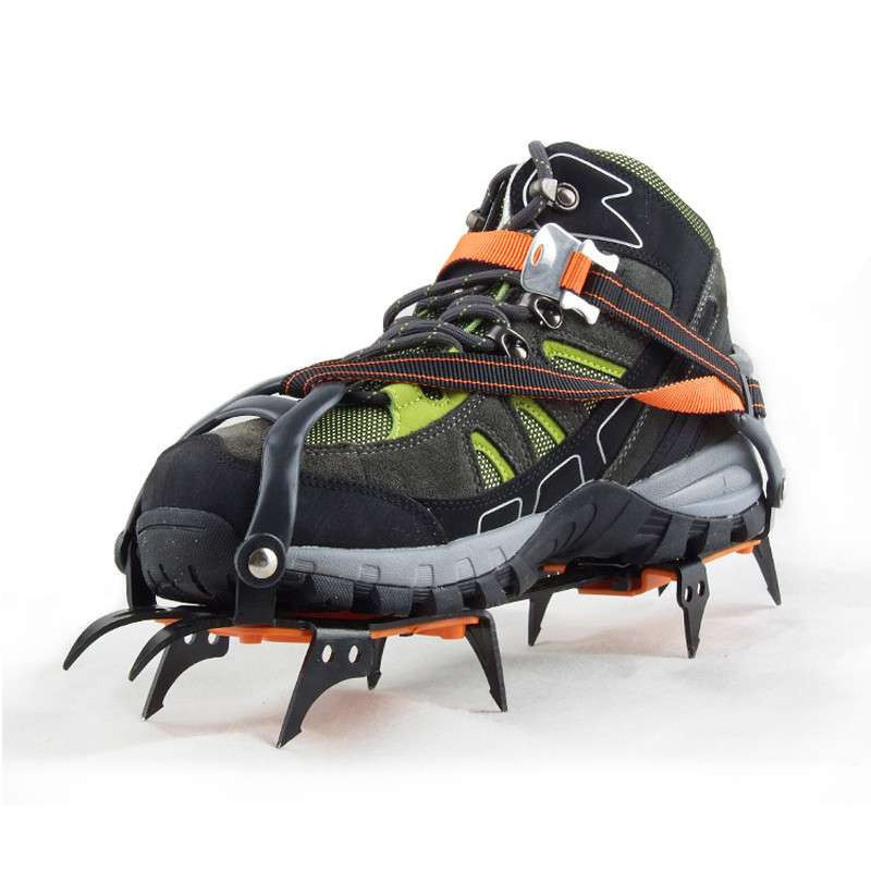 2014新款改进型十齿冰爪 户外专业加强登山攀峰攀冰防滑冰爪鞋套高清