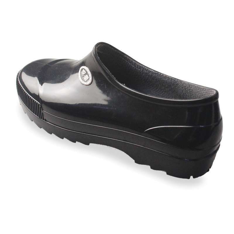 双星男装晴雨鞋th-9929男款元宝口低帮劳保雨靴防滑 黑色男 43码