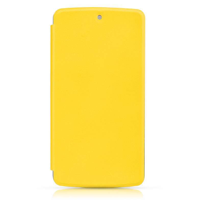 vouni（沃尤尼）简约二代皮套手机保护套LGNexus5 亮黄色