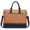 Kpaullon/卡普伦 时尚简约男包 14寸真皮电脑包 撞色真皮大容量商务公文包 男士手提包8561-1