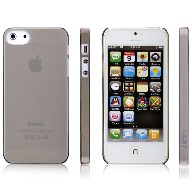 迪沃(devia) 蝉翼磨砂系列 适用于苹果iPhone5/5s 手机保护壳/套 透黑