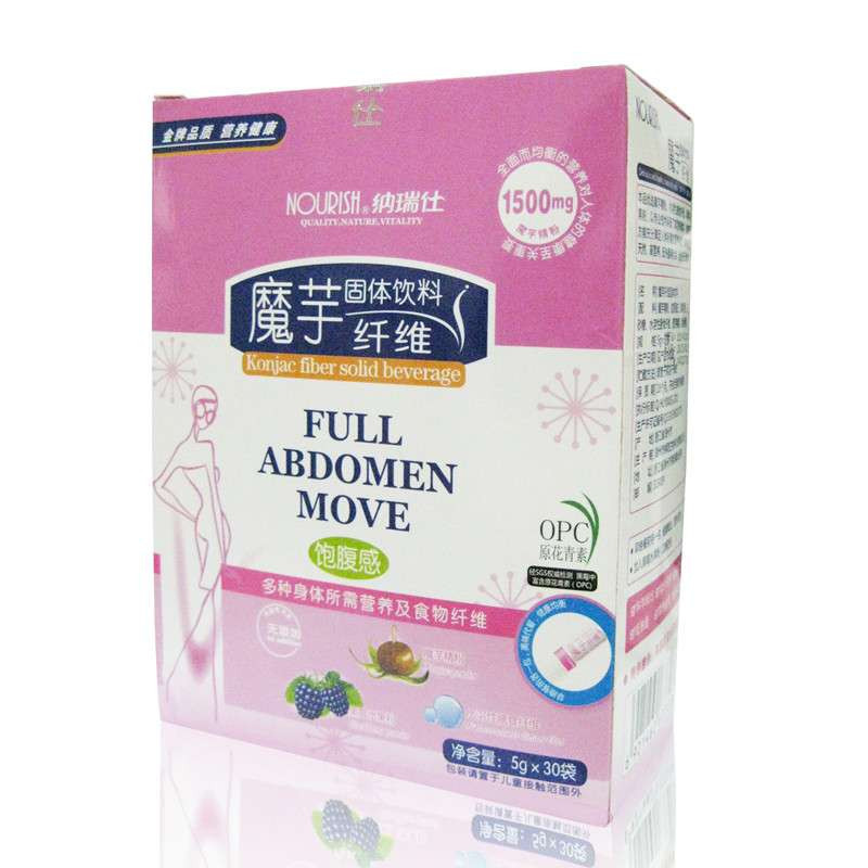 Nourish纳瑞仕魔芋纤维黑莓汁固体饮料 5g*30袋