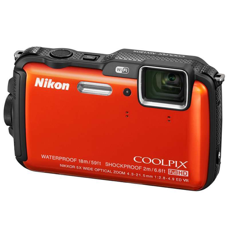 尼康(Nikon) 数码相机 AW120s 橙色 8G卡