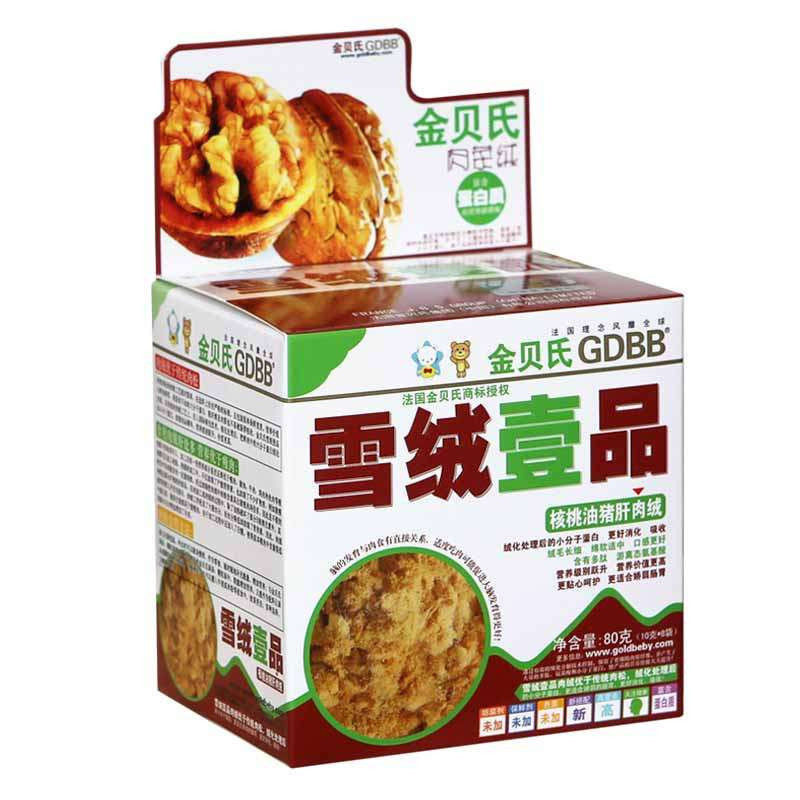 金贝氏(GDBB)雪绒壹品核桃油猪肝肉绒80g