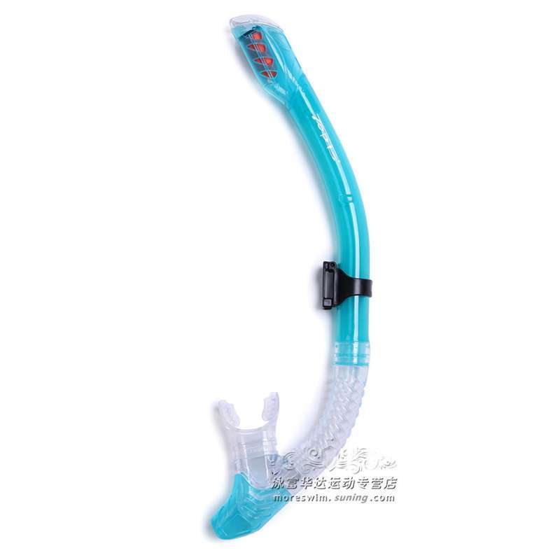 台湾TOPIS 游泳/潜水呼吸器 全干式呼吸管 进口硅胶 S198/S207 湖水绿 S207