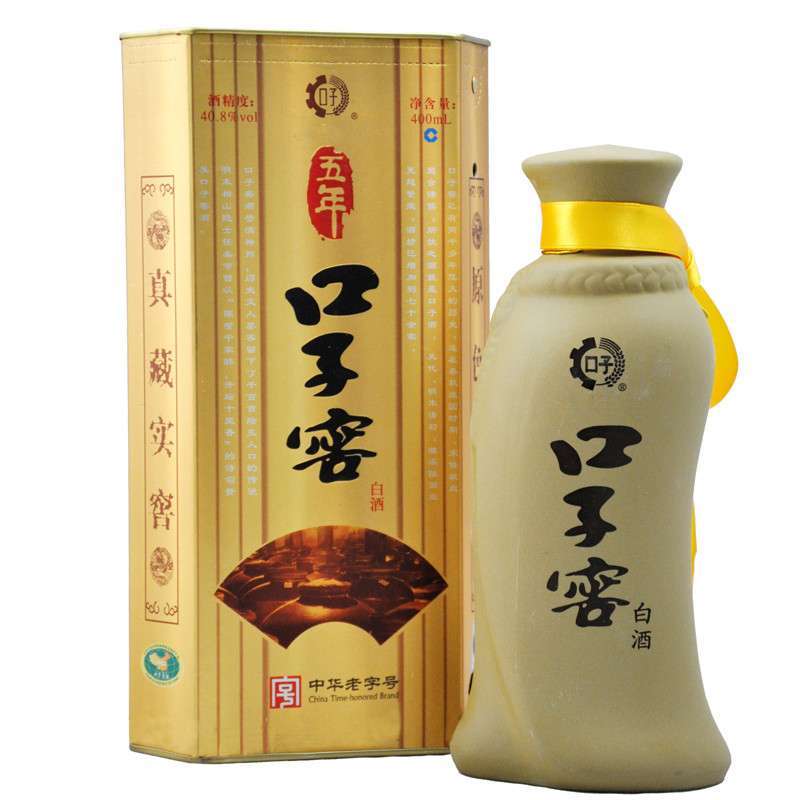 五年口子窖40.8度白酒400ml