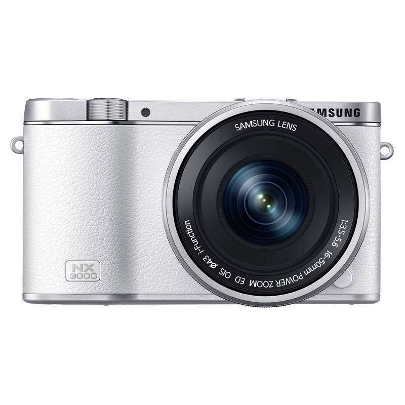 三星(SAMSUNG) NX3000 微型单电 白色（16-50MM） 16G卡