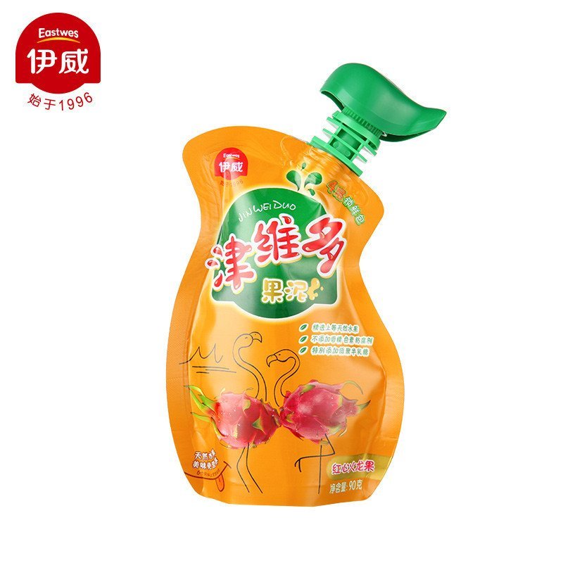 伊威津维多红心火龙果泥90克/袋