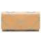 斯提亚（stiya）梦幻之旅系列 几何拼接绚彩珠光漆皮长款三折女士钱包手包 SK133015 杏色