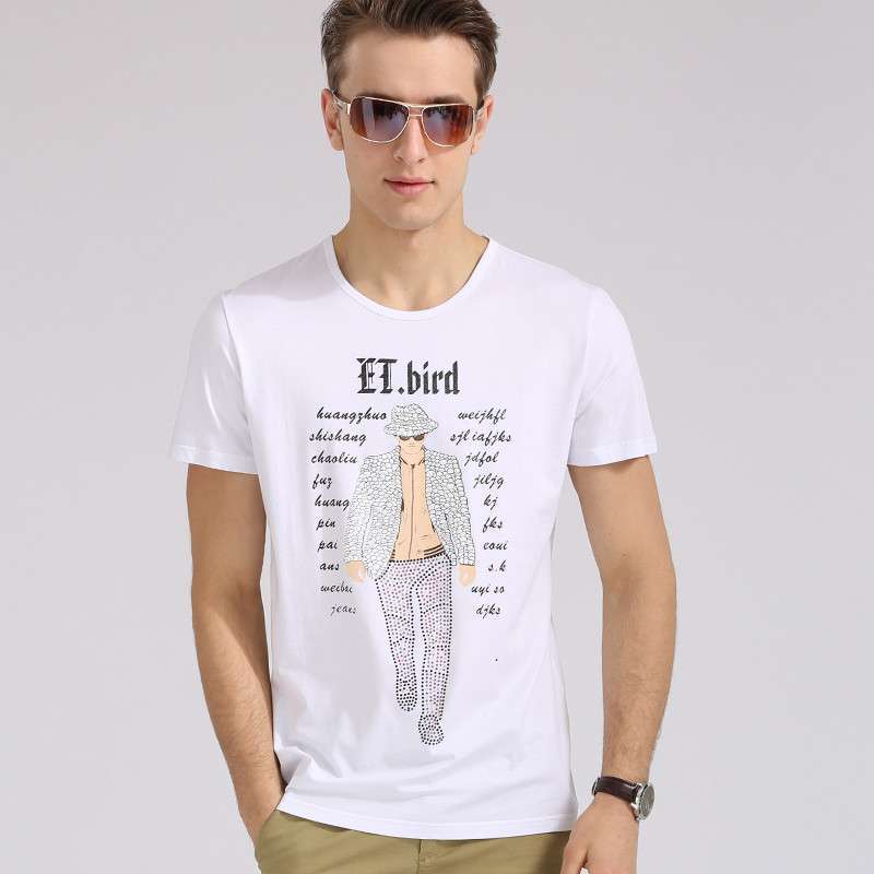 斯比克斯2014夏新款时尚卡通男士圆领短袖棉T恤衫 C.SPX3391