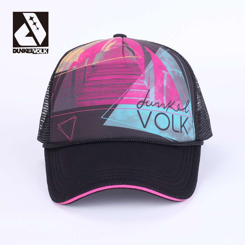 DUNKELVOLK 潮牌时尚女式户外棒球帽 潮流休闲帽子女包邮 黑色