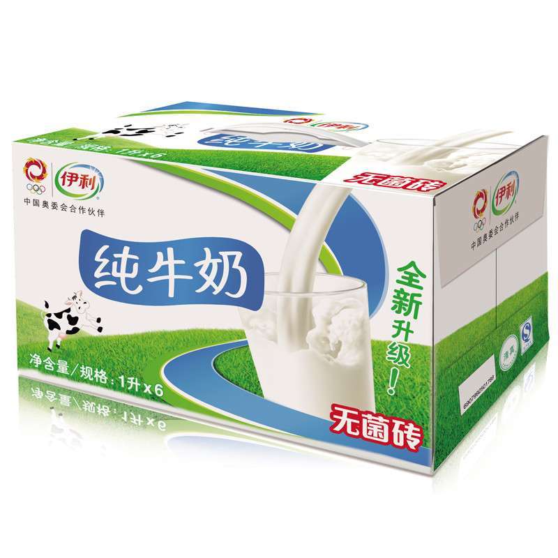 伊利纯牛奶礼盒装6*1000ml 原味高清实拍图