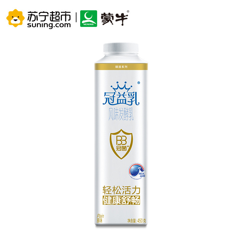 蒙牛冠益乳原味酸牛奶450g