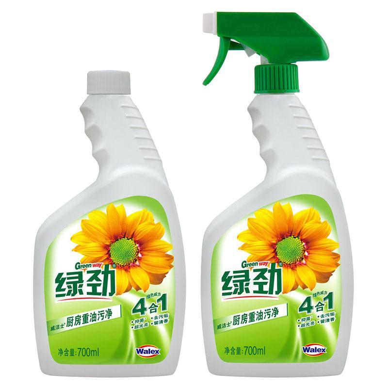 绿劲 厨房去重油污净 700mL+700mL补充装 威露士出品 4效合一