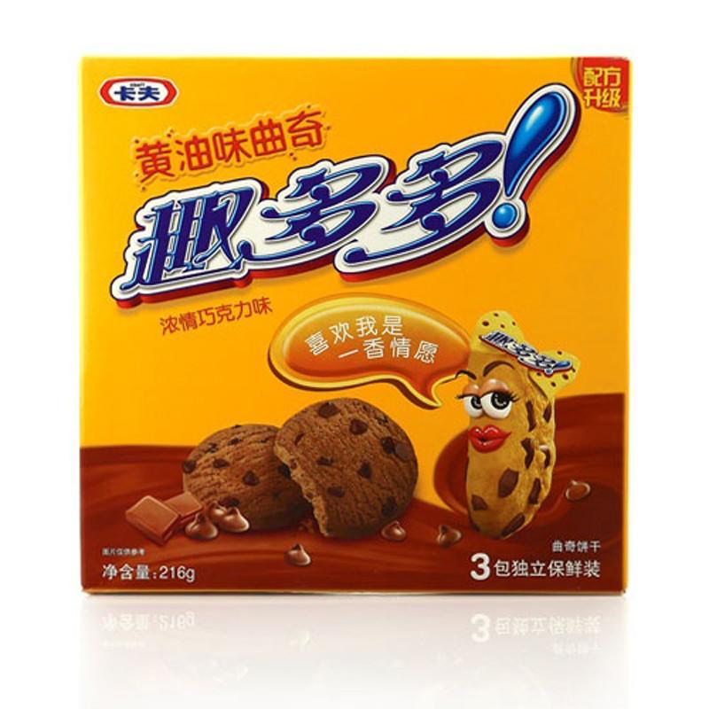 趣多多经典黄油曲奇浓情巧克力口味216g