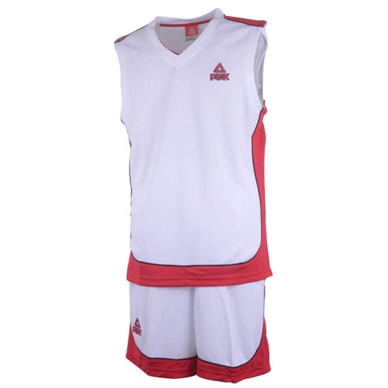 peak/匹克2016新款男子专业比赛团购篮球服套装 短套 F731041 白色 3XL