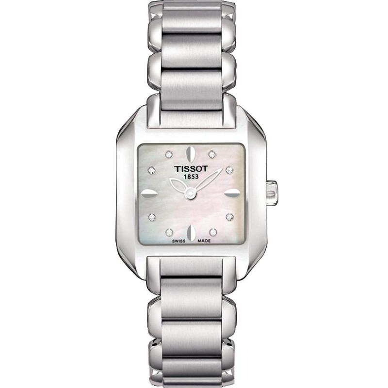 天梭(TISSOT)海浪系列 女士石英表 T02.1.285.74 瑞士正品