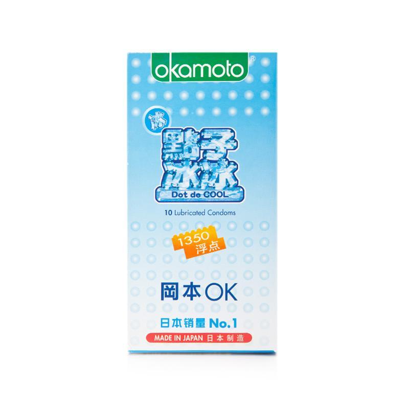 岡本(okamoto)日本进口岡本安全避孕套OK系列薄荷成分點子冰冰10片装